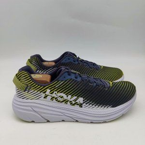 Hoka One One Rincon 2- Mens- Size 10.5- Gray Yellow-[1110514]Running Shoes